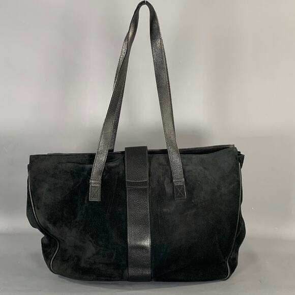 GUCCI Black Suede Leather Tote Bags - Picture 4 of 12